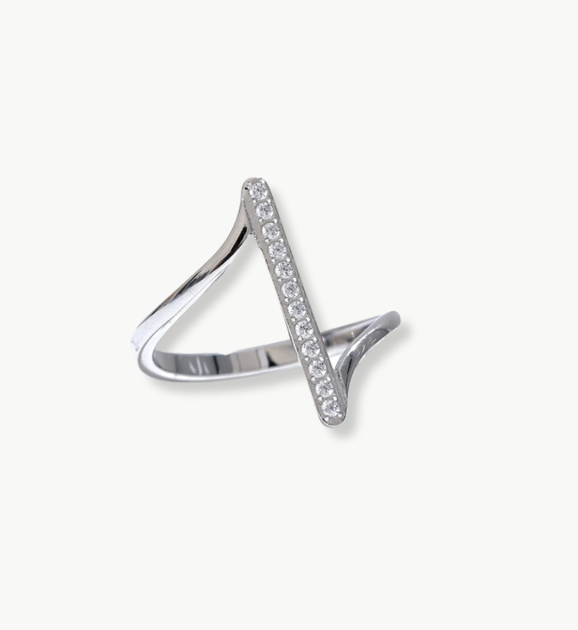 SILVER BIRDIE RING