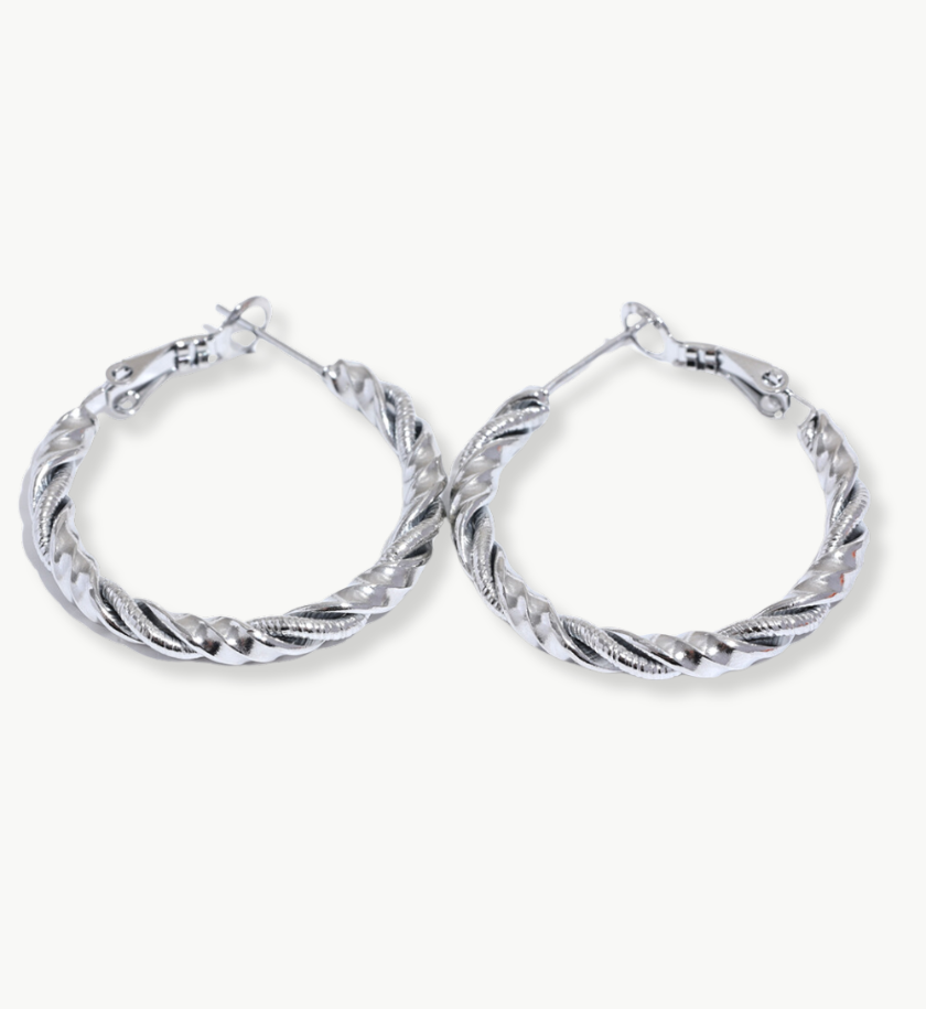 SILVER CLEMENTINE EARRING