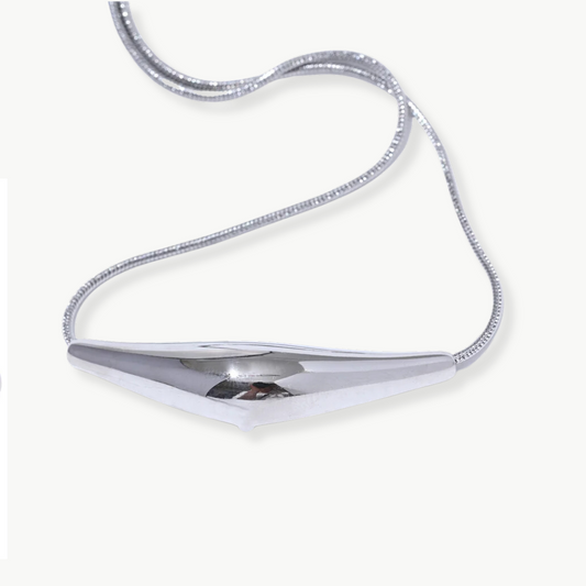 SILVER ACTON NECKLACE