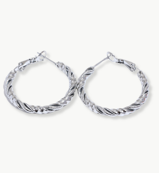 SILVER CLEMENTINE EARRING